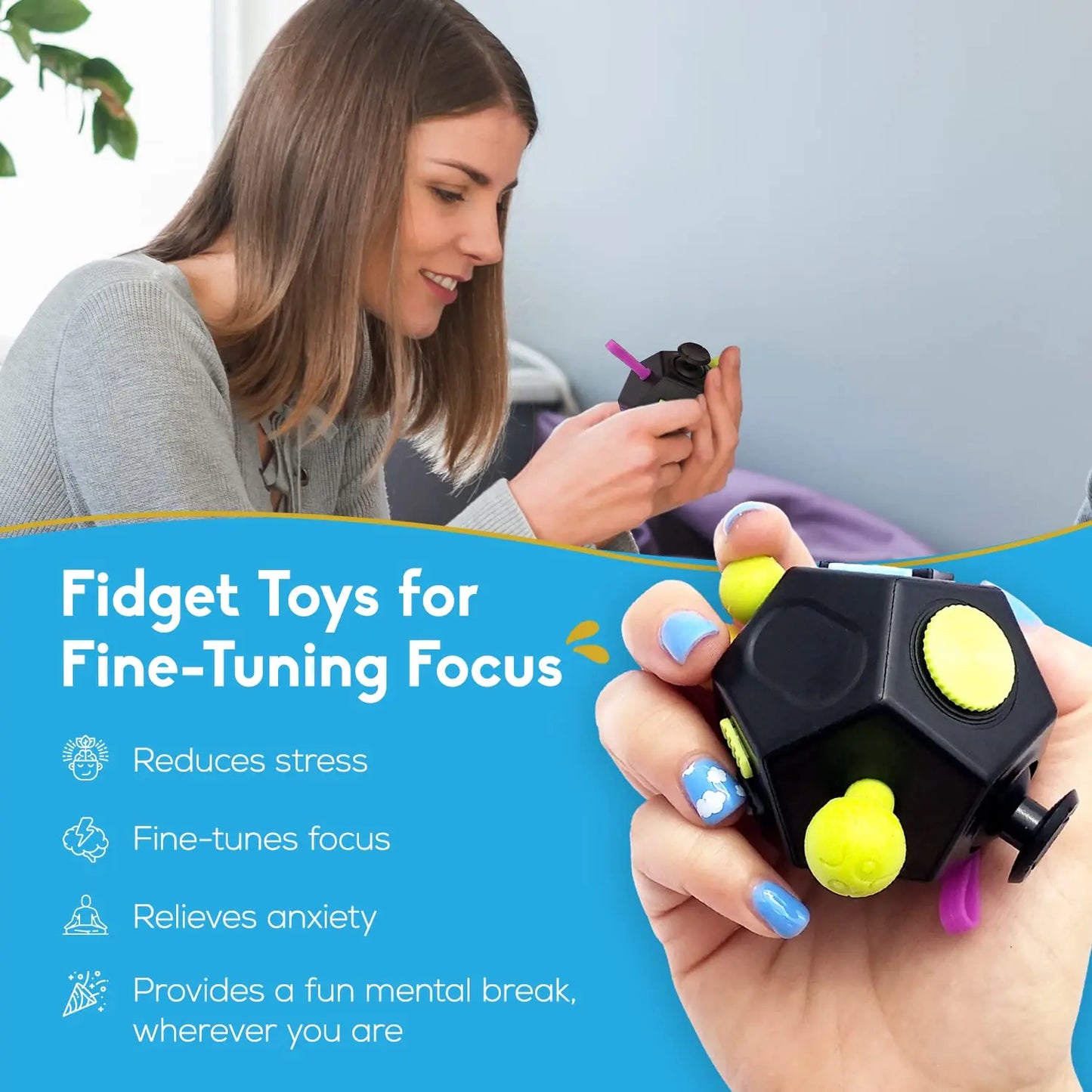 ๐ฒ 12-Sided Fidget Cube