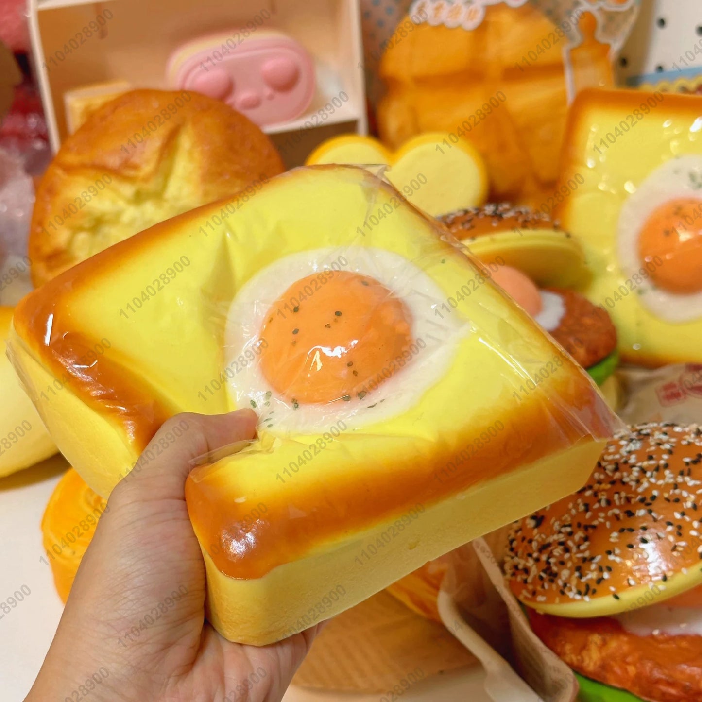 Fried Egg Toast Squishy